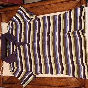 Girls Large Le Tigre striped polo